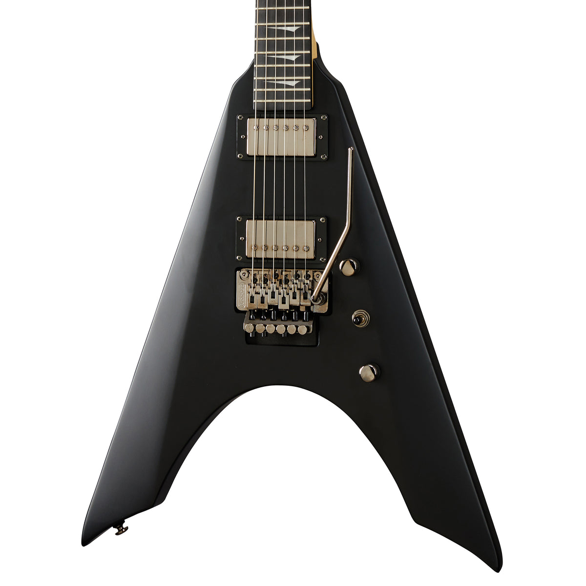 Kramer Nite-V Electric Guitar With Nickel Floyd Rose, Satin Black