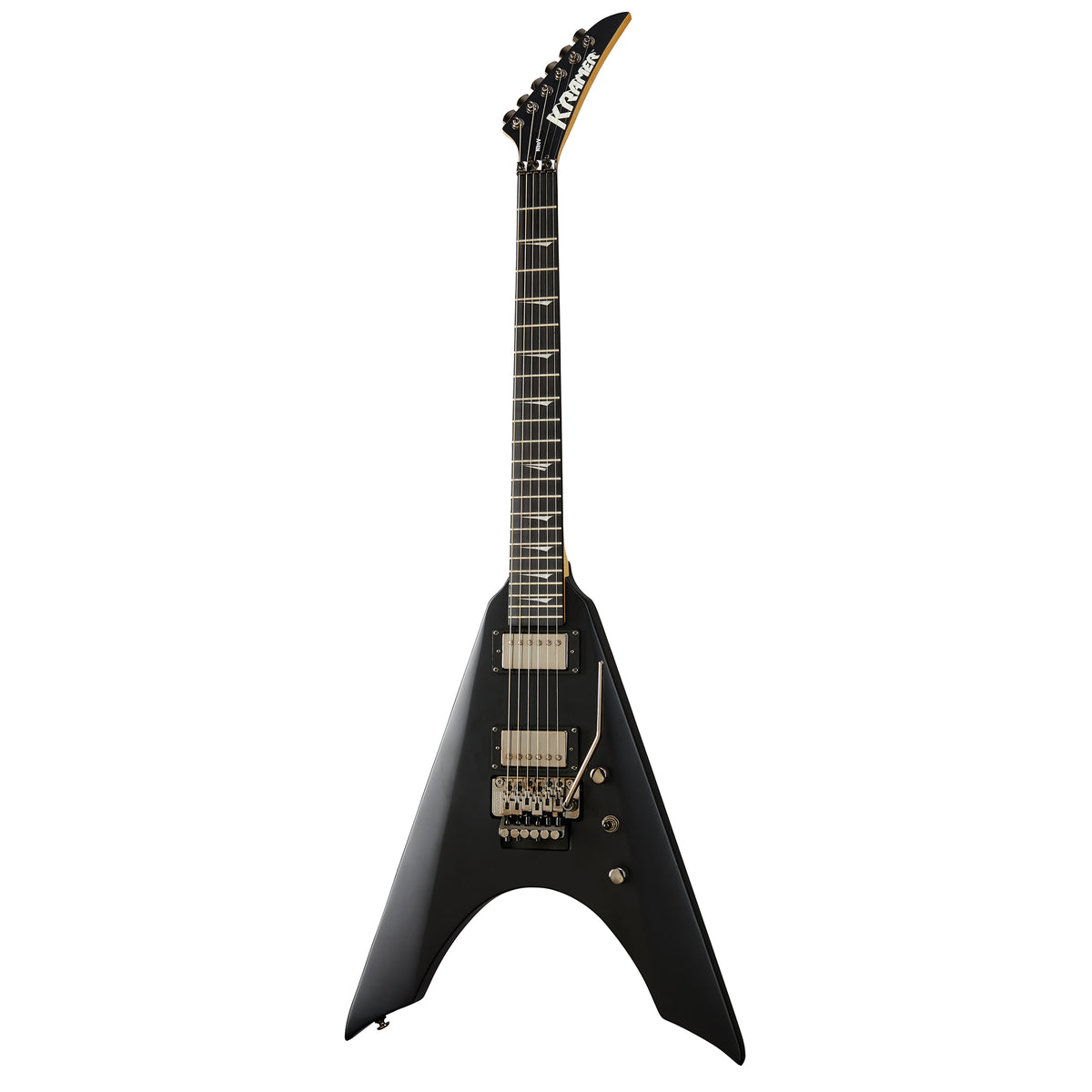Kramer Nite-V Electric Guitar With Nickel Floyd Rose, Satin Black