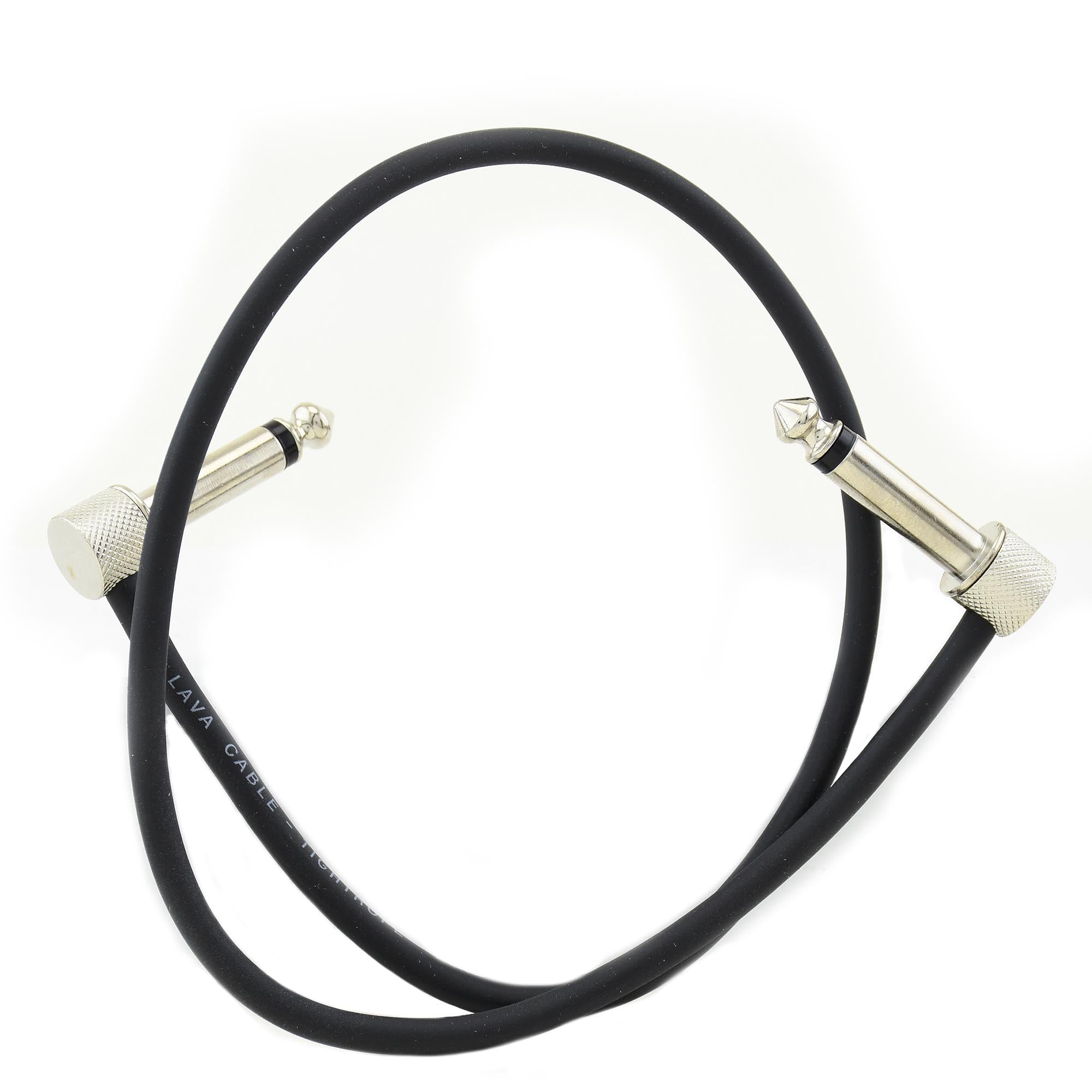 Lava Cable 18" Tightrope Patch Cable Reverse Plugs, Black