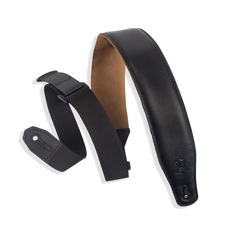 Levys 2.5 Inch Right Height Garment Padded Strap Black