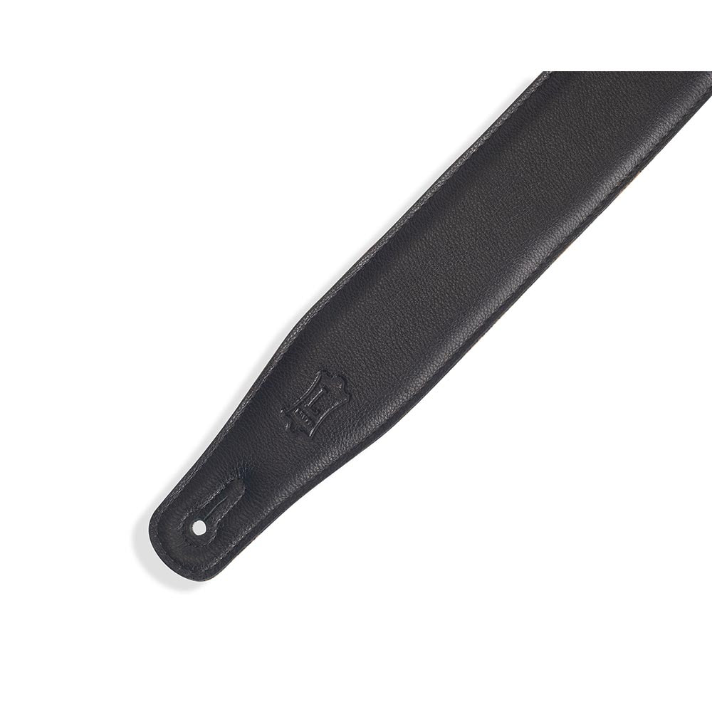 Levys 2.5 Inch Right Height Garment Padded Strap Black