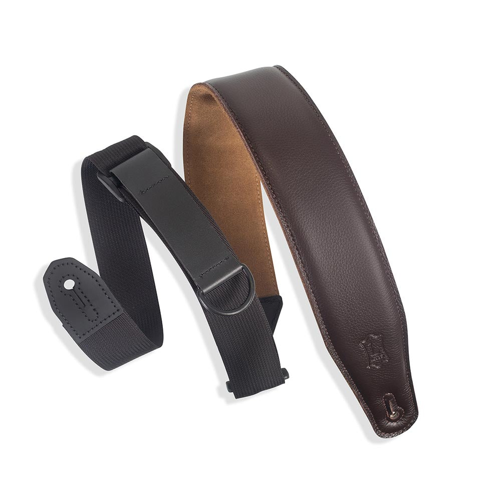 Levys 2.5 Inch Right Height Garment Padded Strap Dark Brown