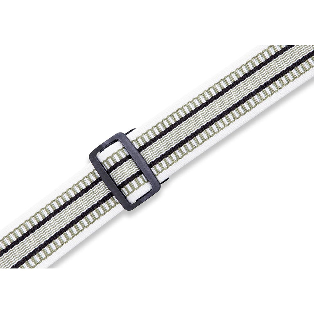 Levys 2 Inch Grasshopper Cotton Guitar Strap Black White And Green