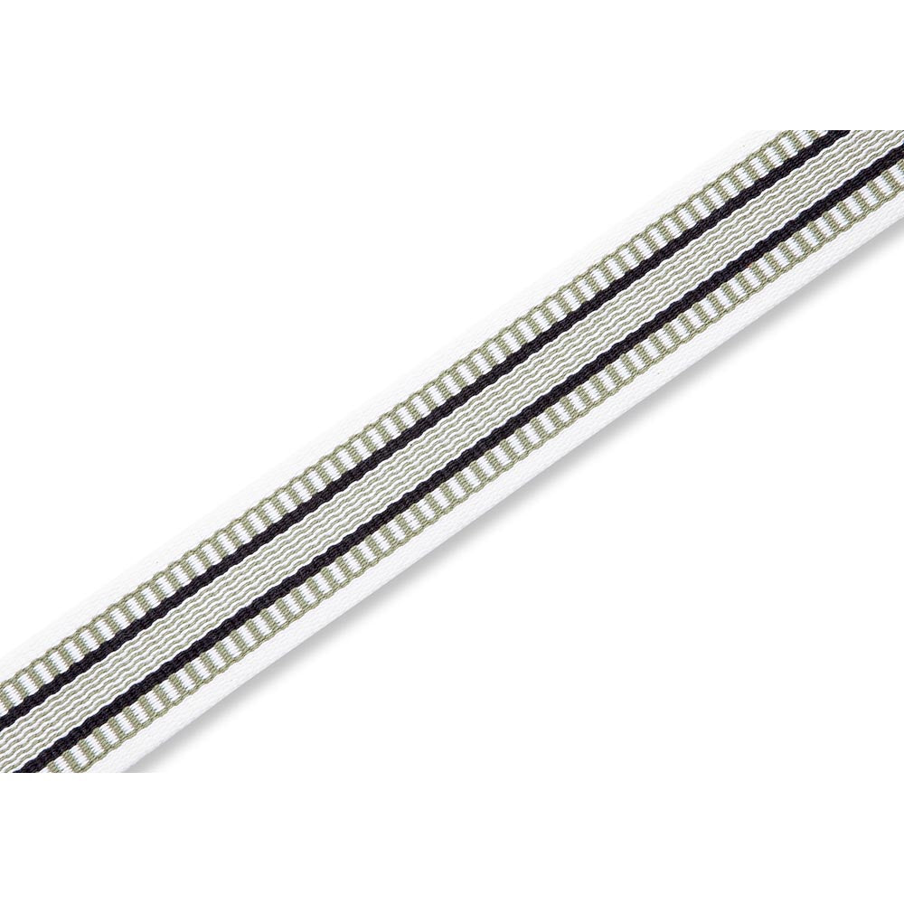 Levys 2 Inch Grasshopper Cotton Guitar Strap Black White And Green