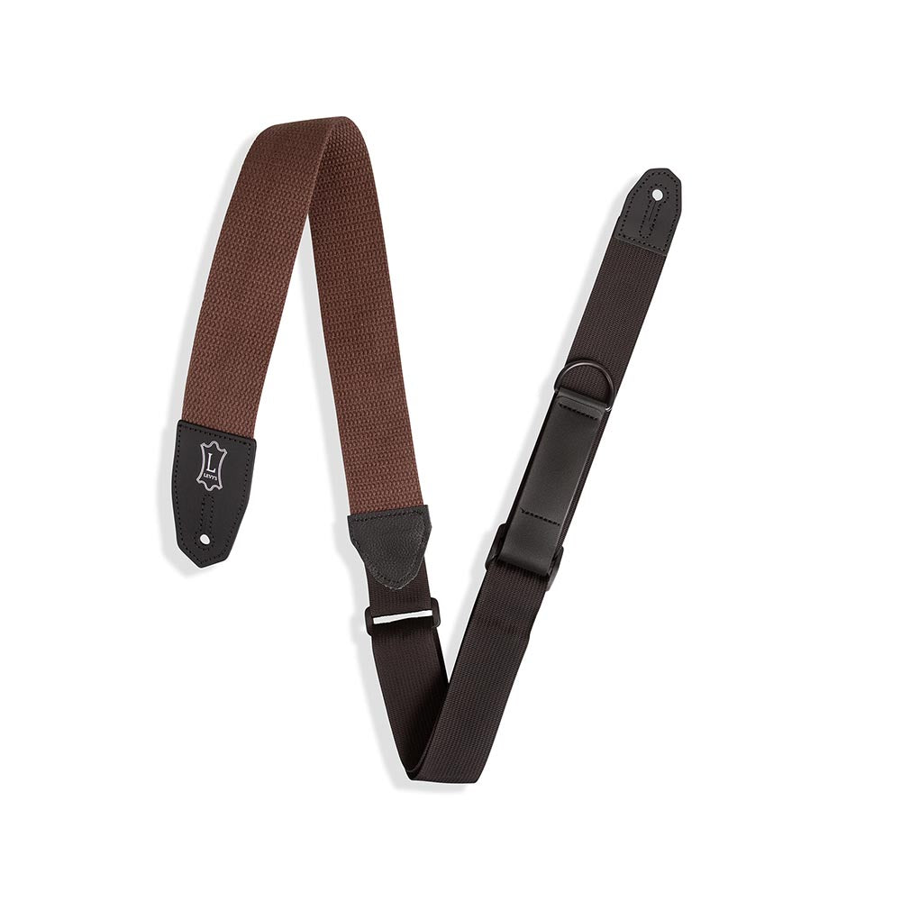 Levys 2 Inch Right Height Standard Cotton Strap Brown