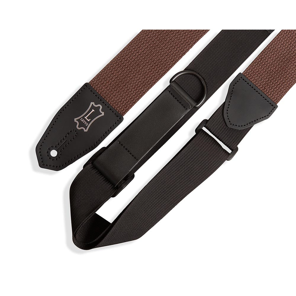 Levys 2 Inch Right Height Standard Cotton Strap Brown