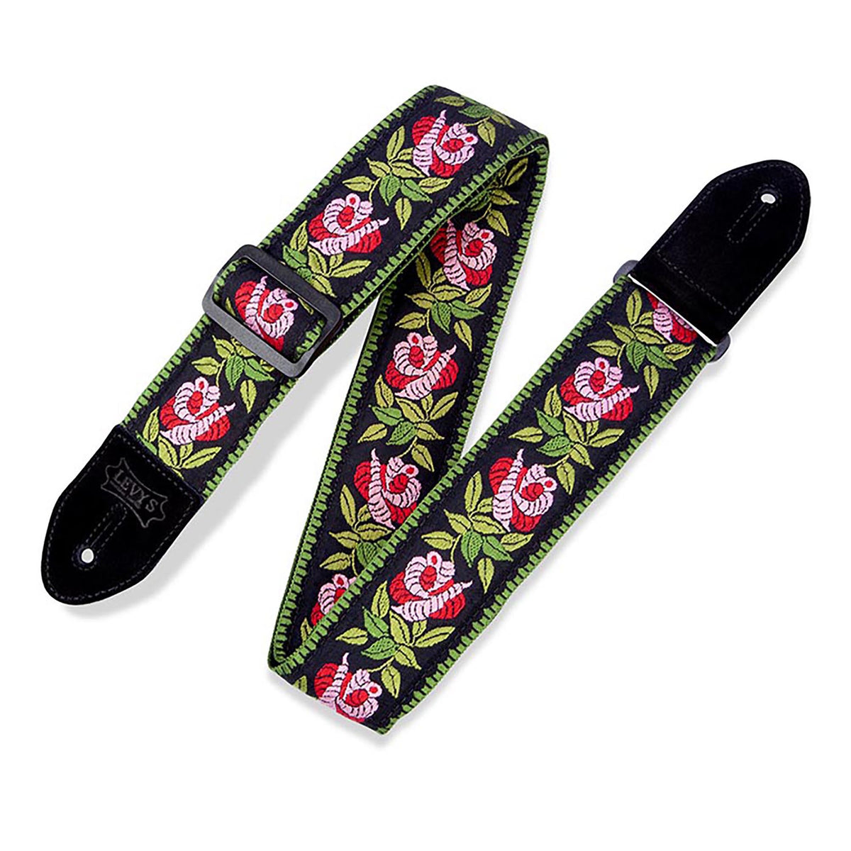 Levys 2 Inch Woven Guitar Strap Rosa Pink