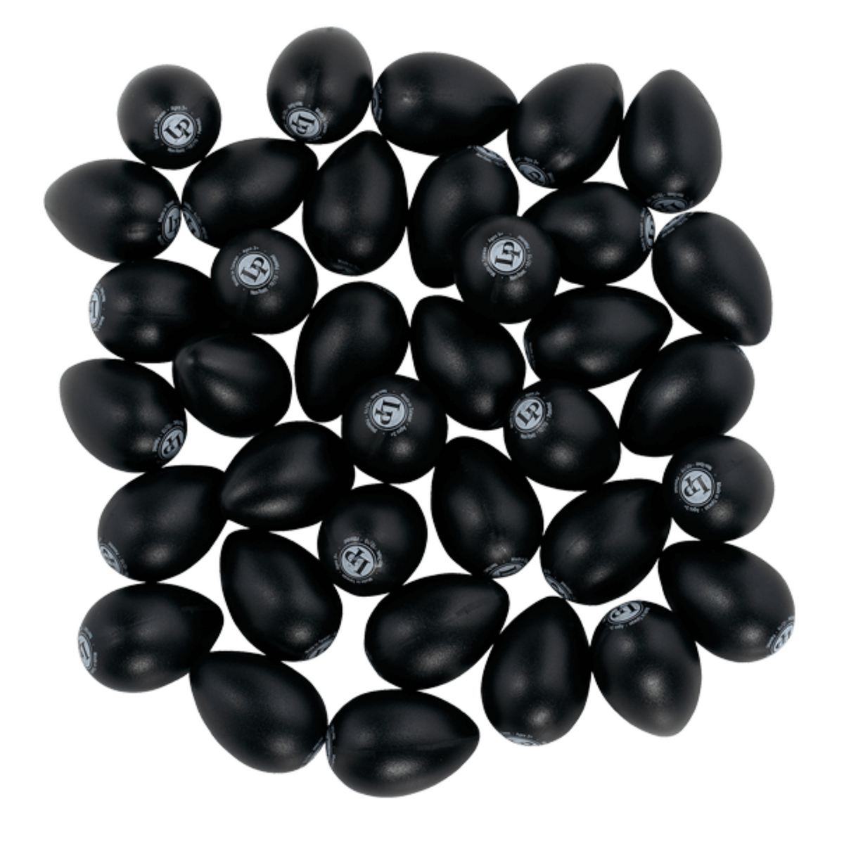 Latin Percussion 36 Piece Black Egg Shaker, Black