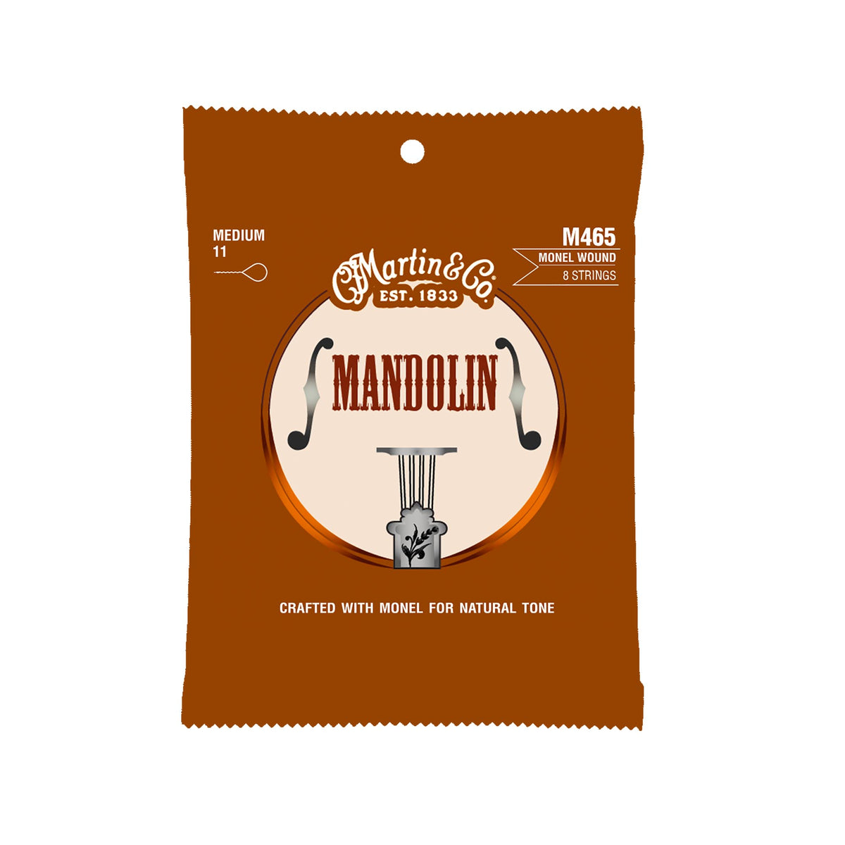 Martin Mandolin Strings, .11-.40 Medium 8-String, Monel