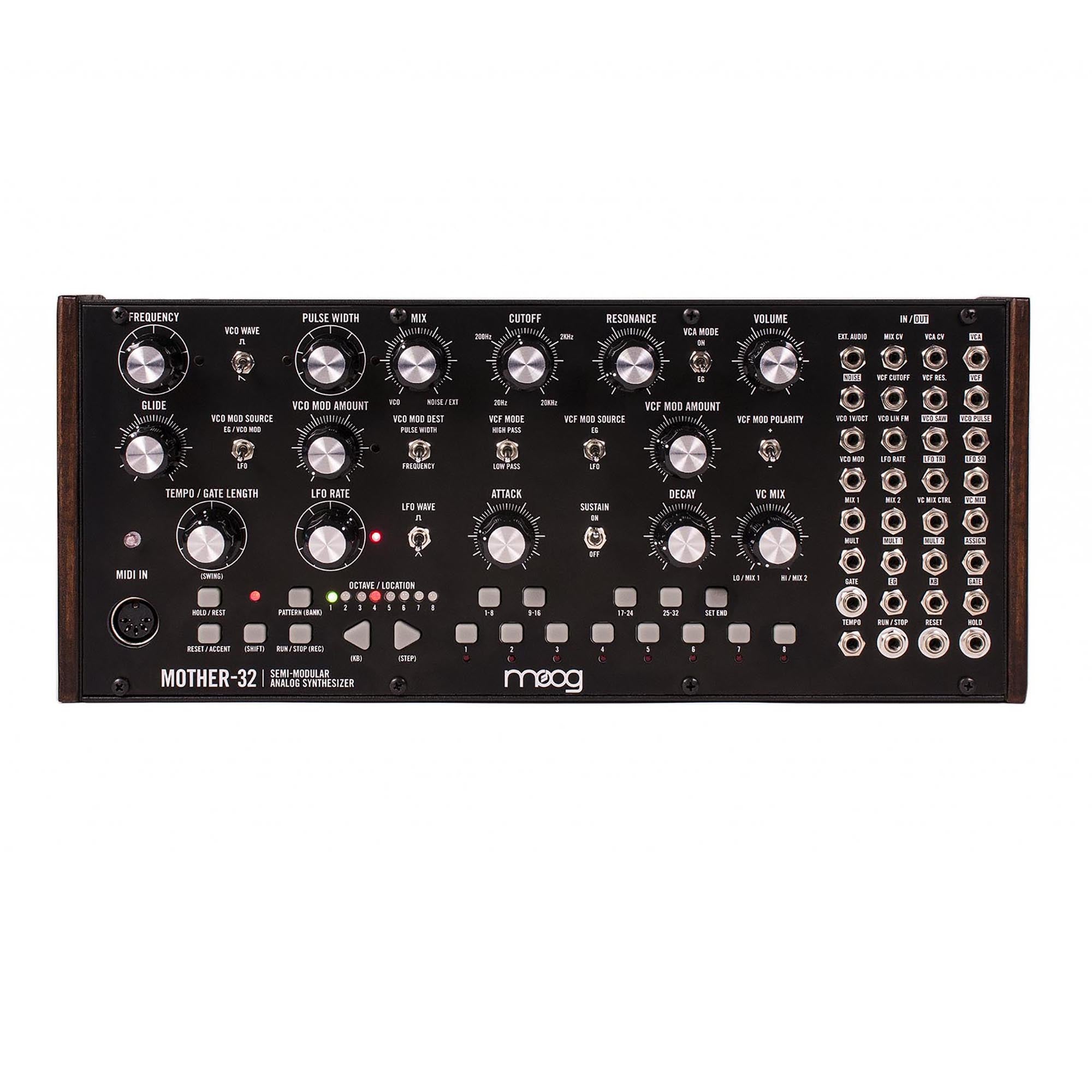 Moog Mother-32 Semi-modular Eurorack Analog Synthesizer and Step 