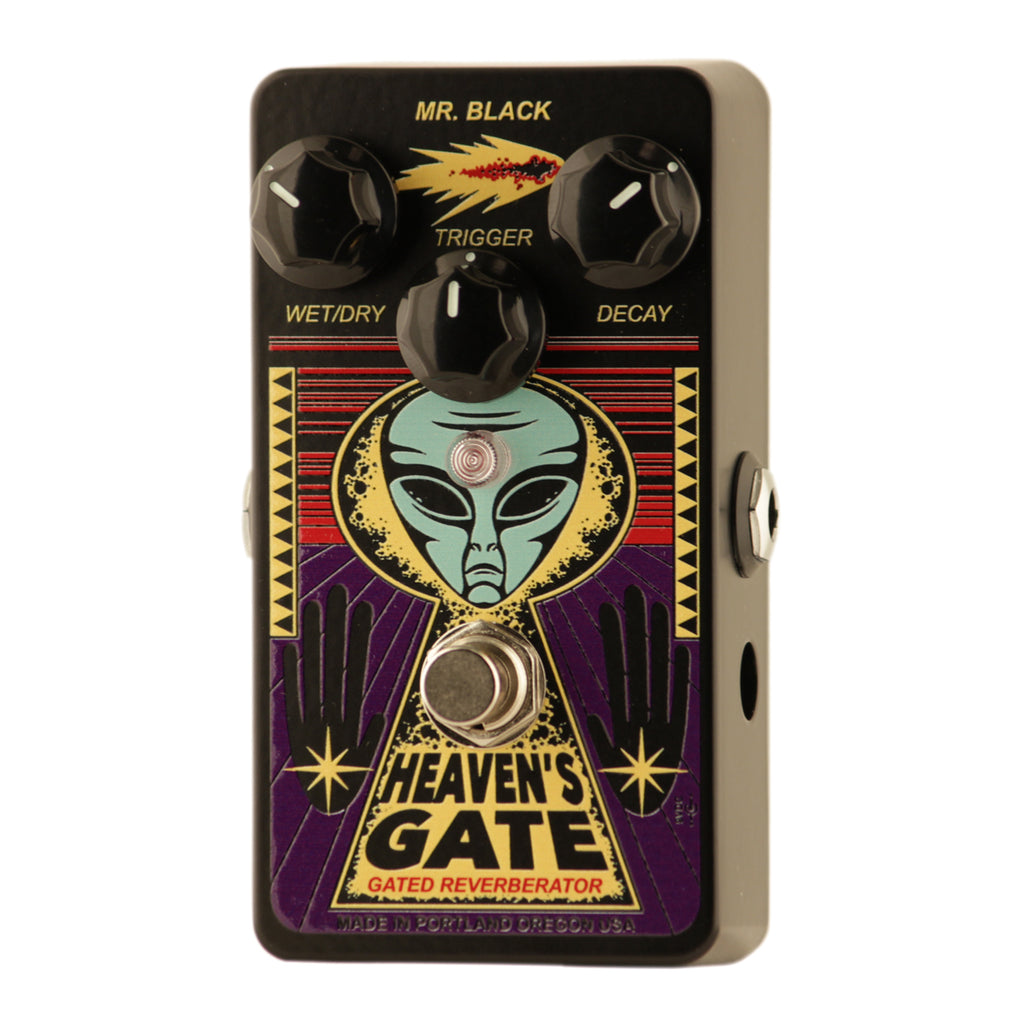 Mr. Black Heaven's Gate Gated Reverberator Effect Pedal