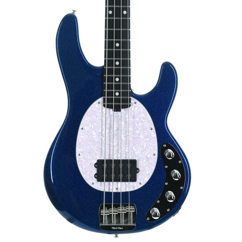 Ernie Ball Music Man StingRay Special Bass Ebony, Tectonic Blue Sparkle