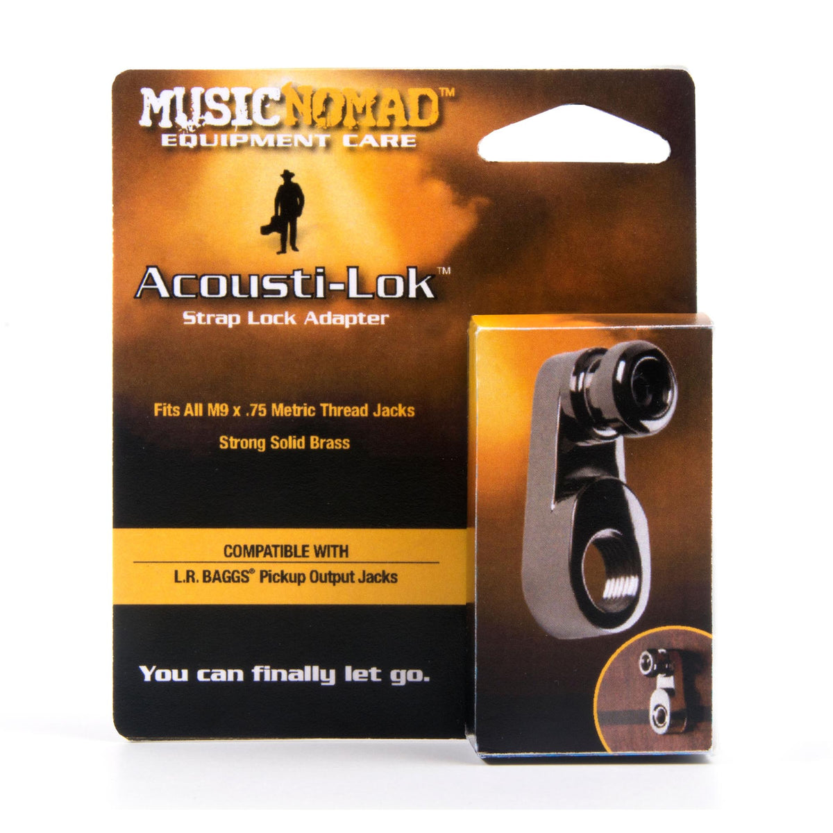 MusicNomad Acousti-Lok Strap Lock Adapter For Metric Output Jacks
