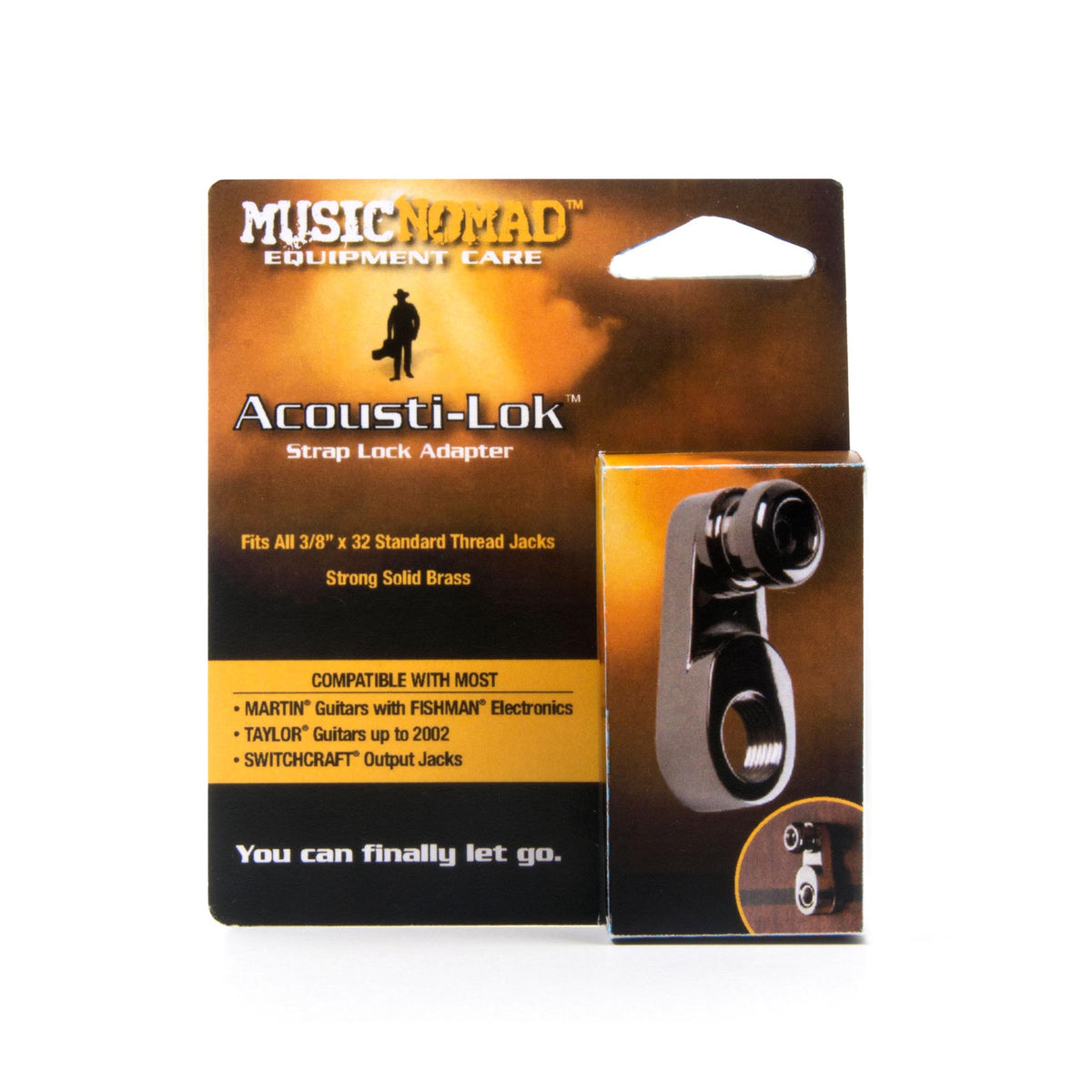 MusicNomad Acousti Lok Strap Lock Adapter For Standard Output Jacks