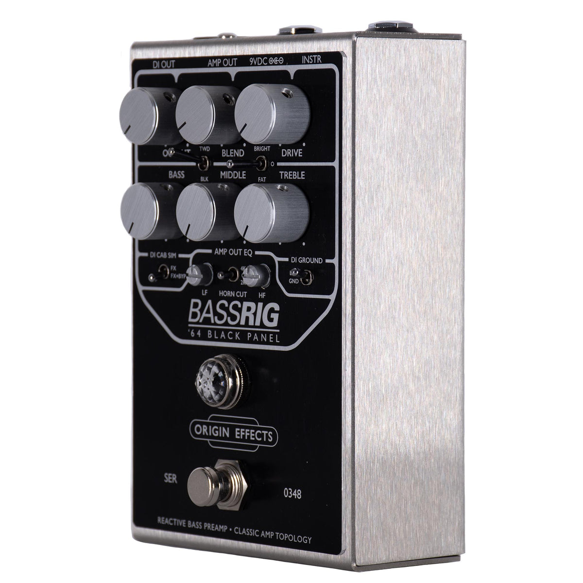 Origin Effects BassRig '64 Black Panel Bass Preamp Effect Pedal