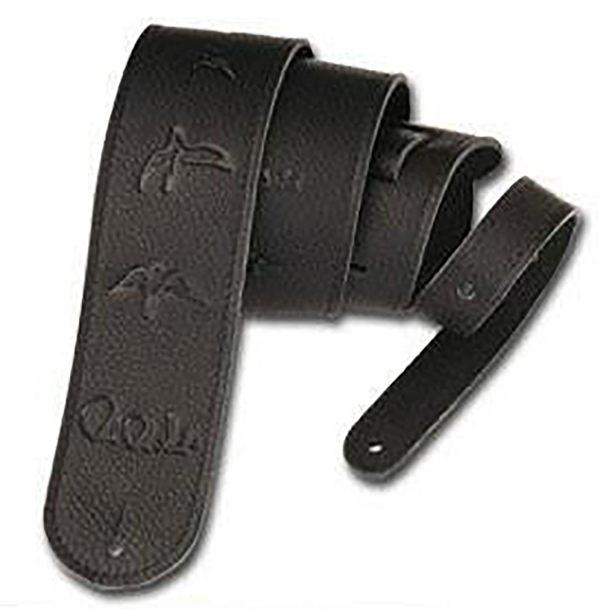 PRS Leather Birds Guitar Strap, Black