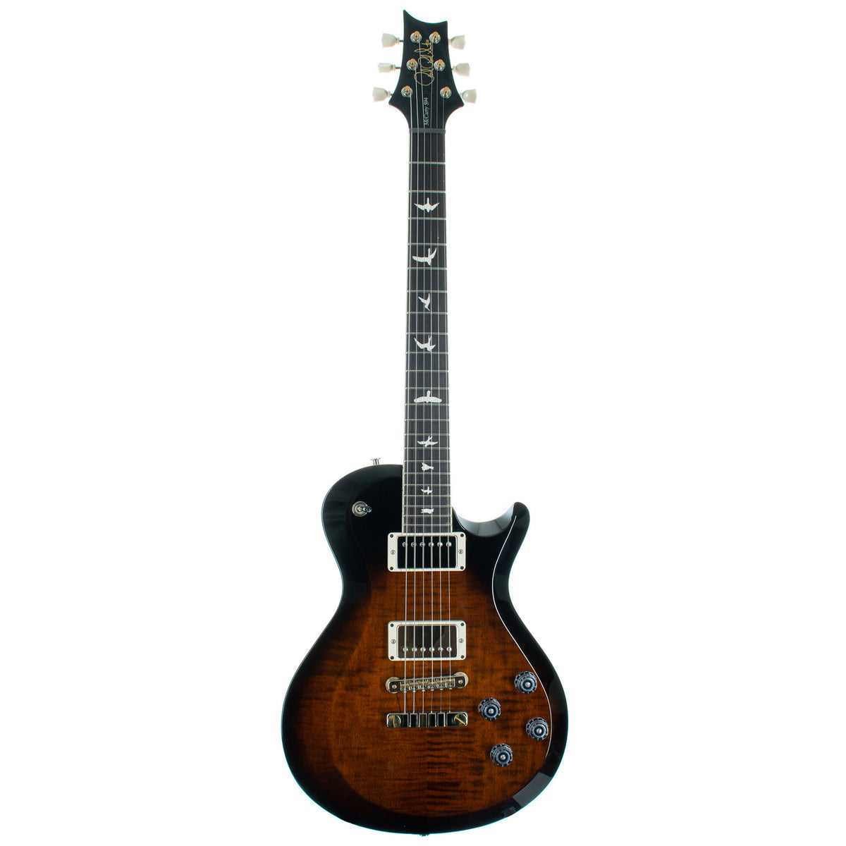 PRS S2 McCarty 594 Electric Guitar Singlecut, Burnt Amber Smokeburst
