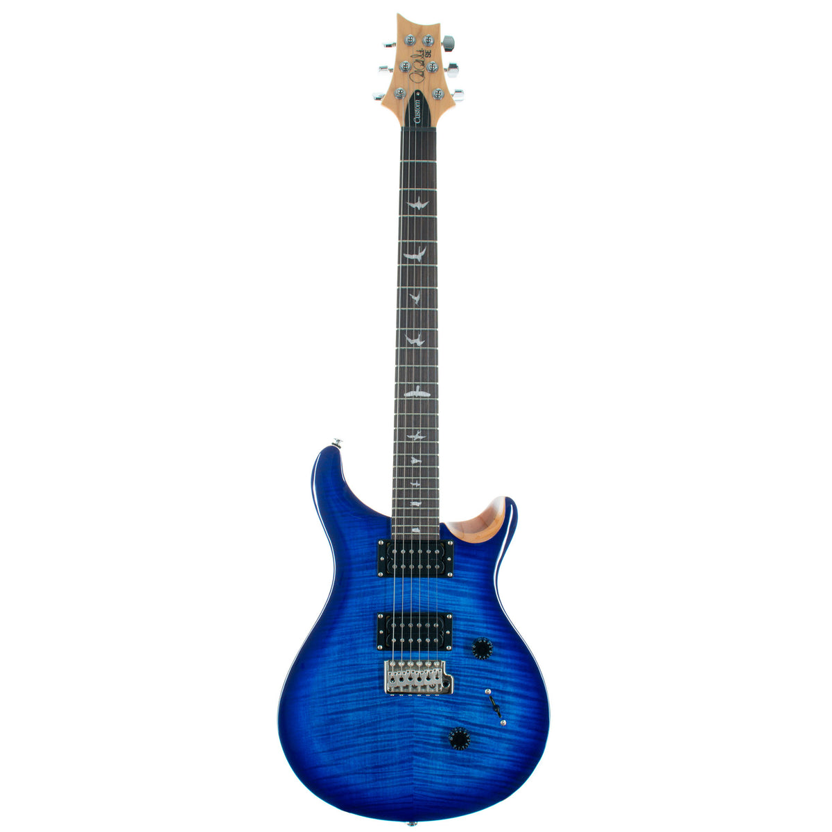 PRS SE Custom 24 Electric Guitar, Faded Blue Burst