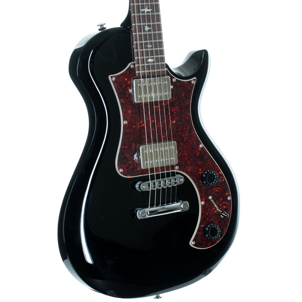 PRS SE Starla Stoptail Electric Guitar Black, Tortoise Guard