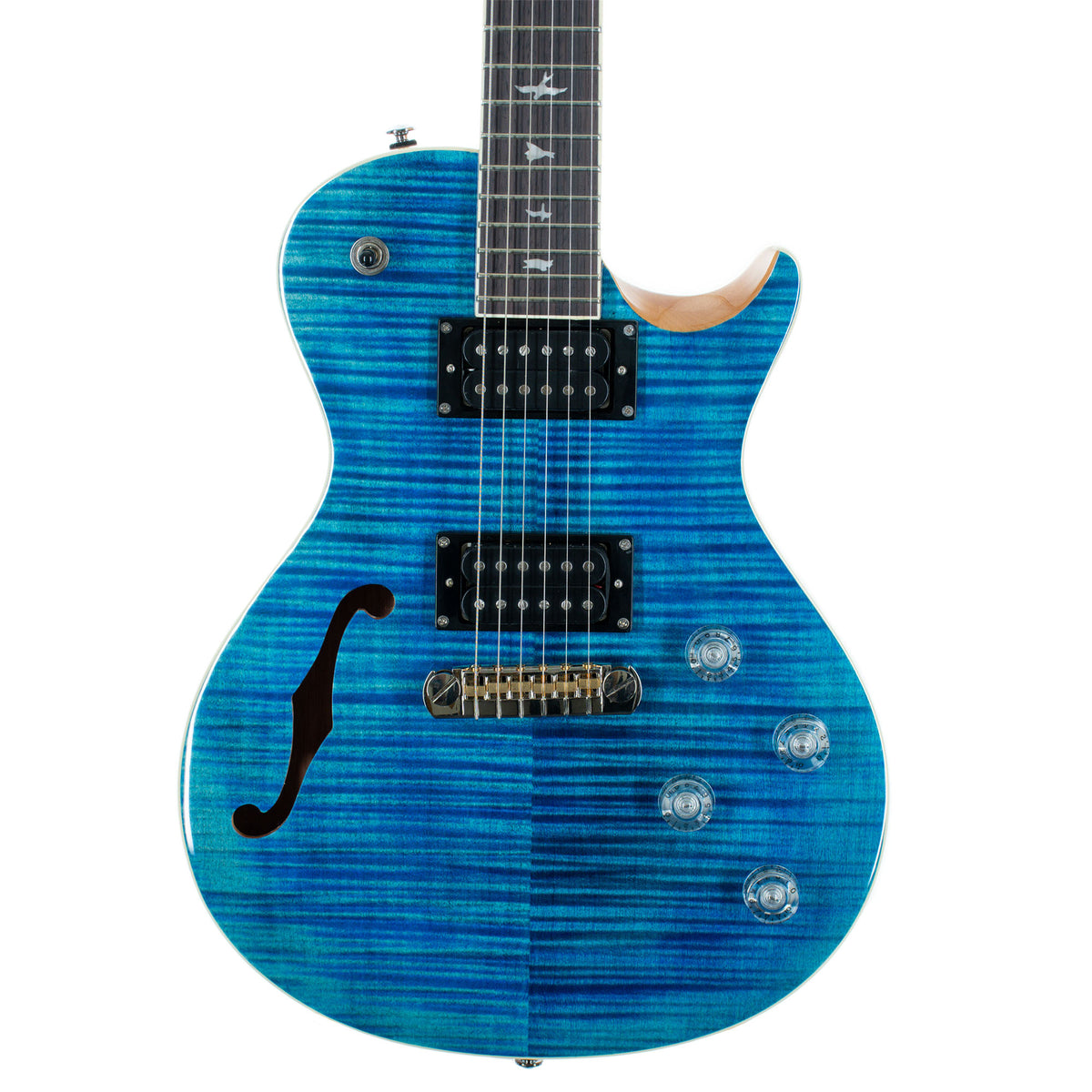 PRS SE Zach Myers Semi-Hollow Electric Guitar, Myers Blue