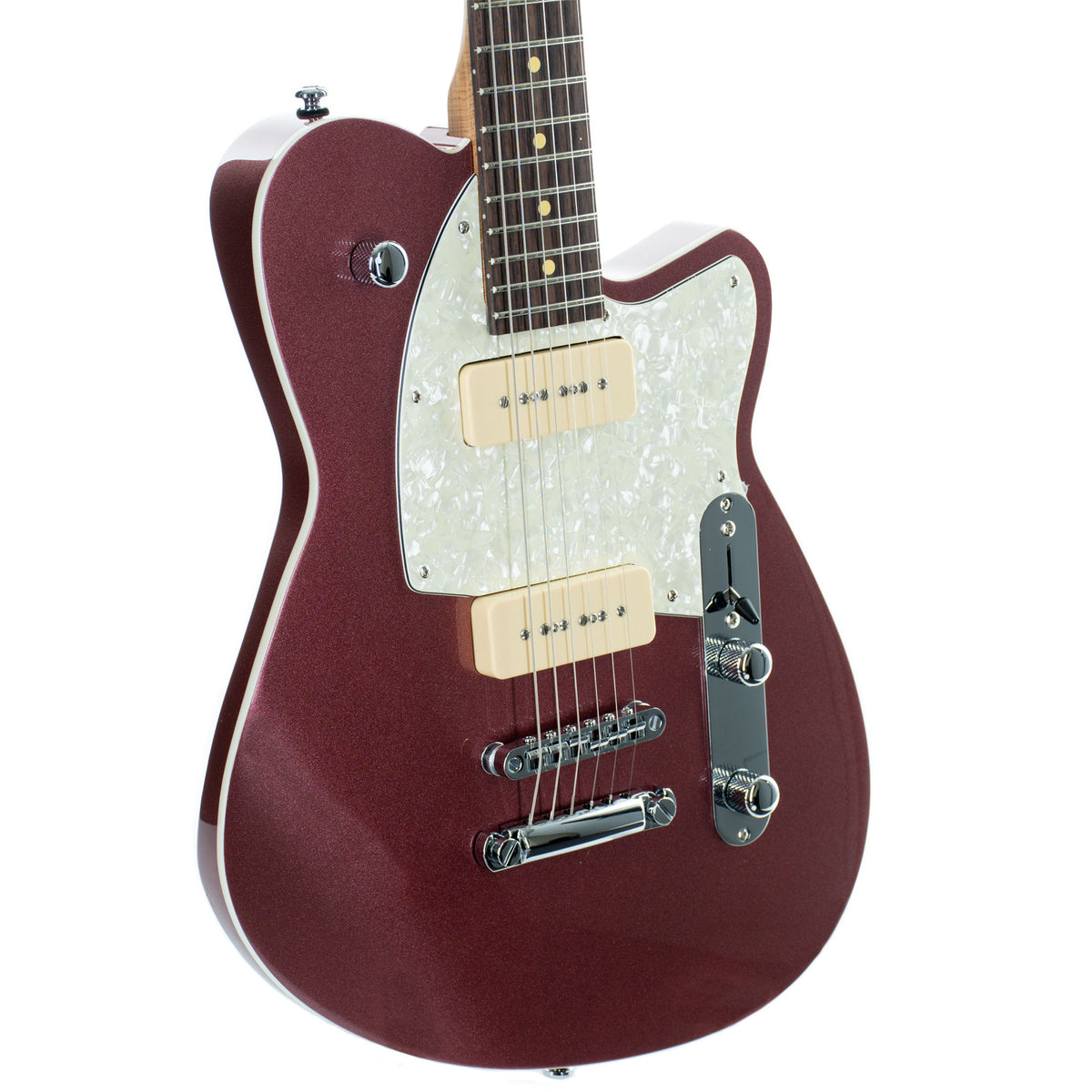 Reverend Charger 290 Electric Guitar, Roasted Maple Neck, Rosewood, Mulberry Mist