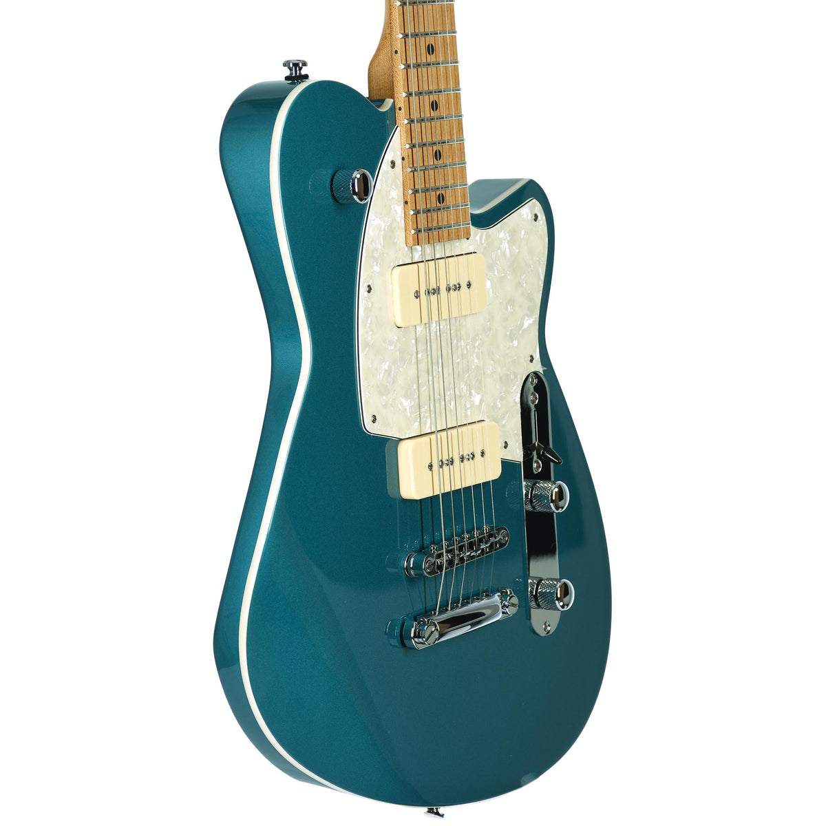 Reverend Charger 290 Roasted Maple Fingerboard, Deep Sea Blue