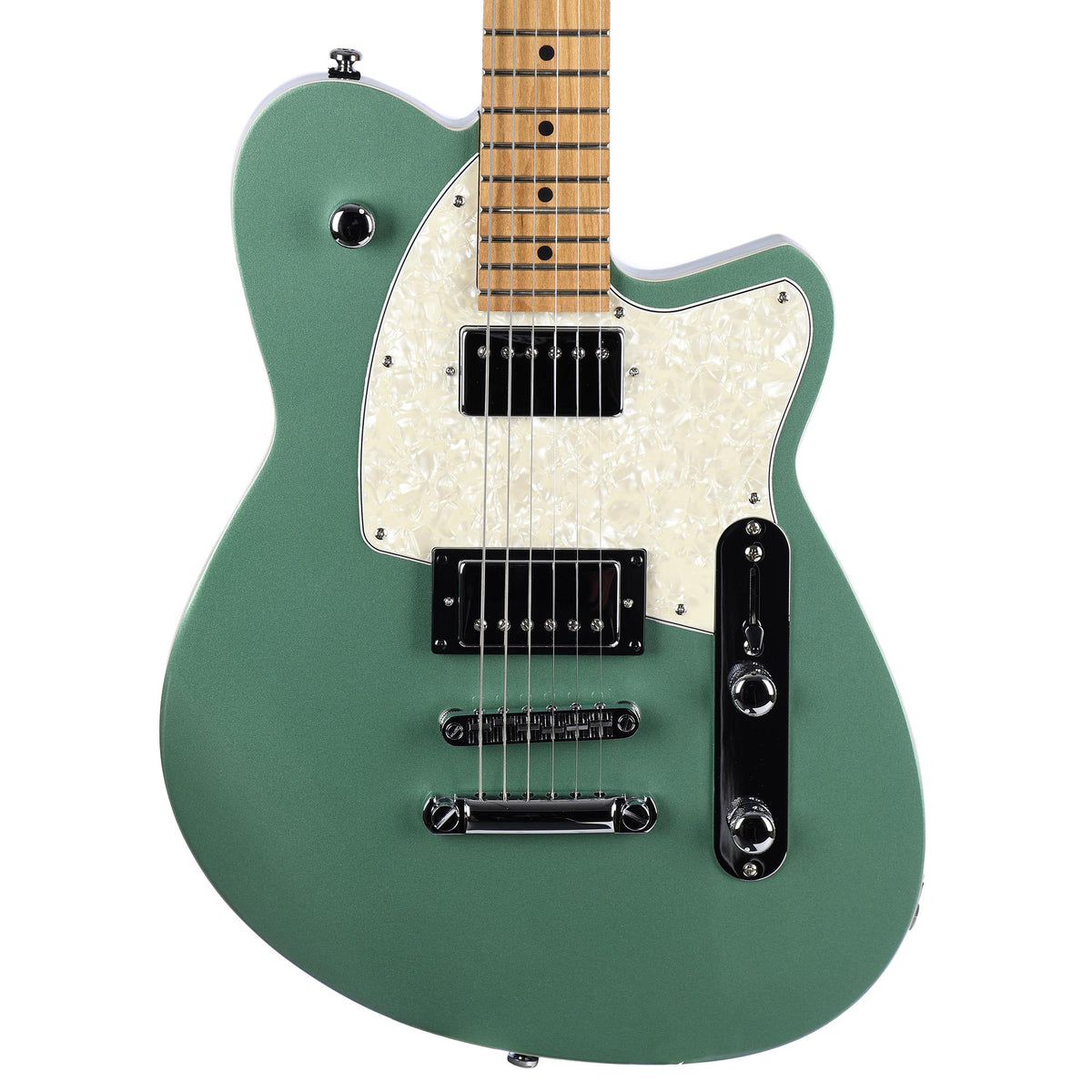 Reverend Charger HB Roasted Maple Neck Metallic Alpine