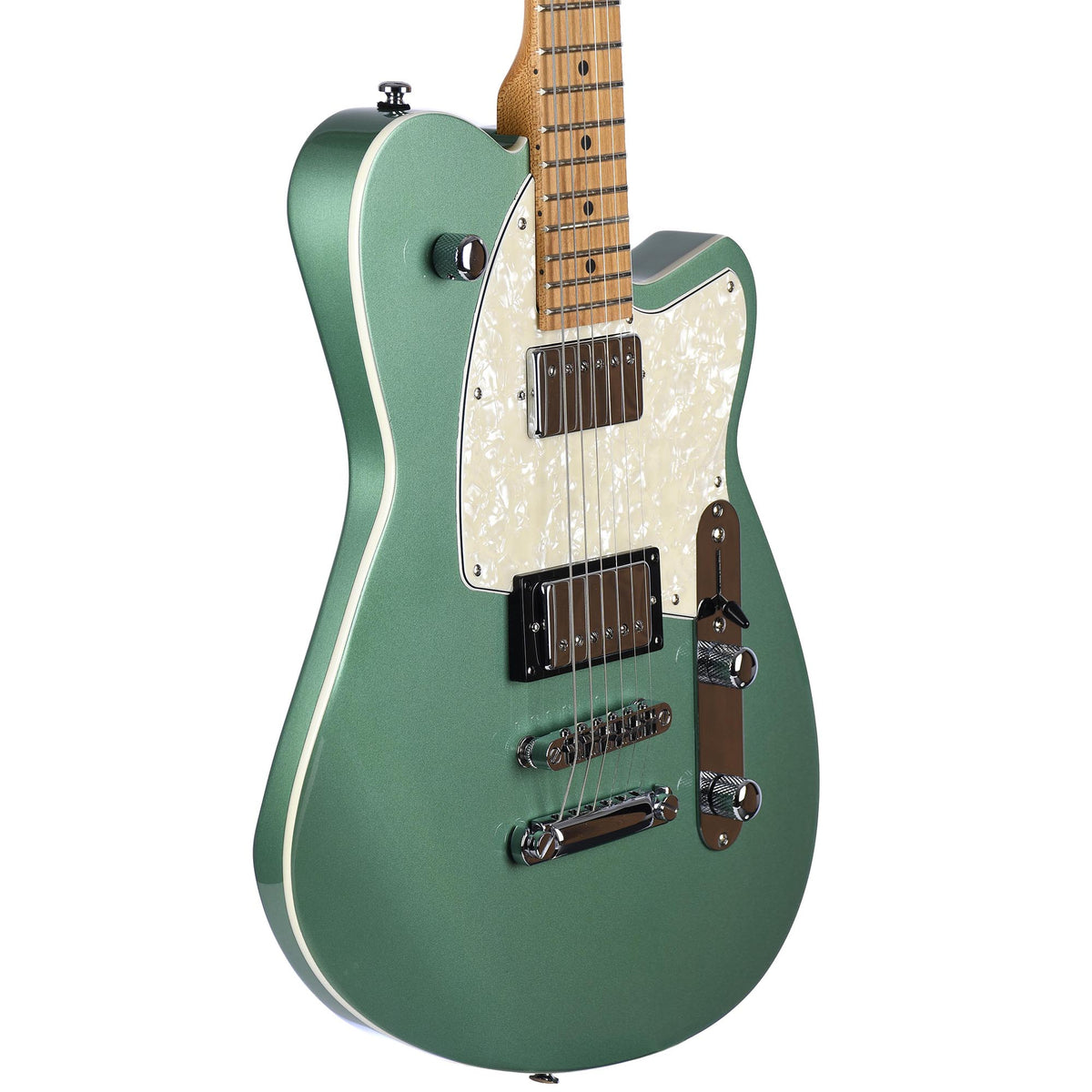 Reverend Charger HB Roasted Maple Neck Metallic Alpine