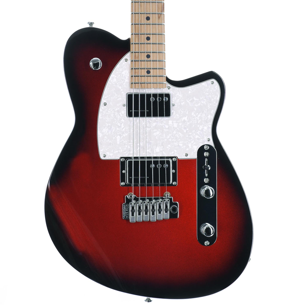 Reverend Crosscut W With Wilkinson Tremolo Roasted Maple Neck, Red Burst
