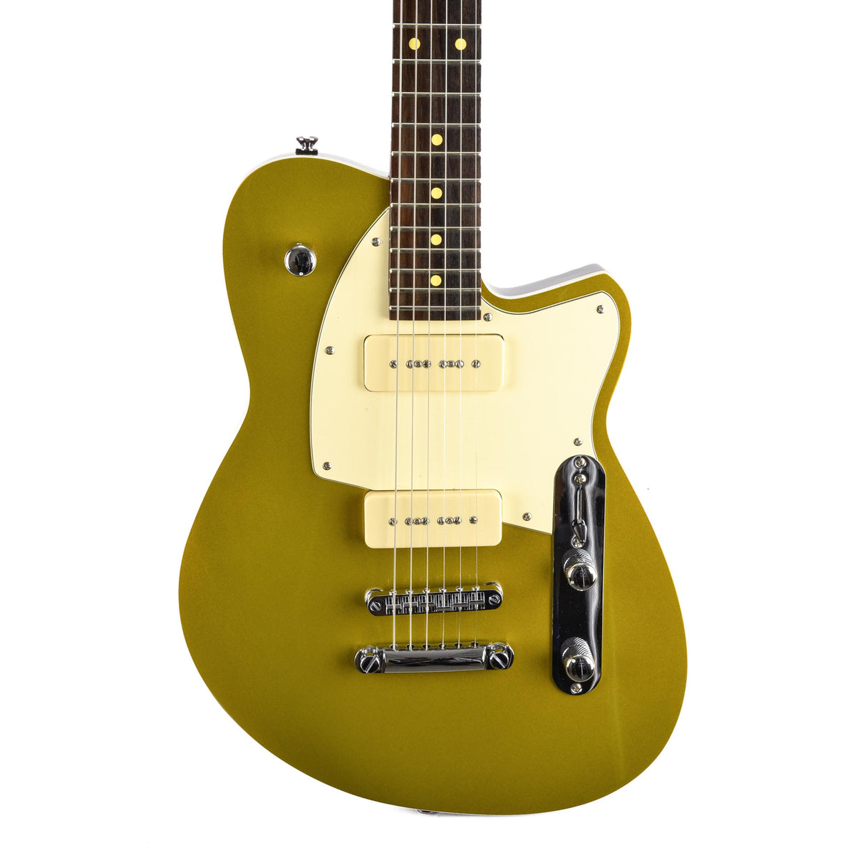 Reverend Charger 290 - Goldtop / Darkback - Dark Roasted Neck - Russo Music Exclusive