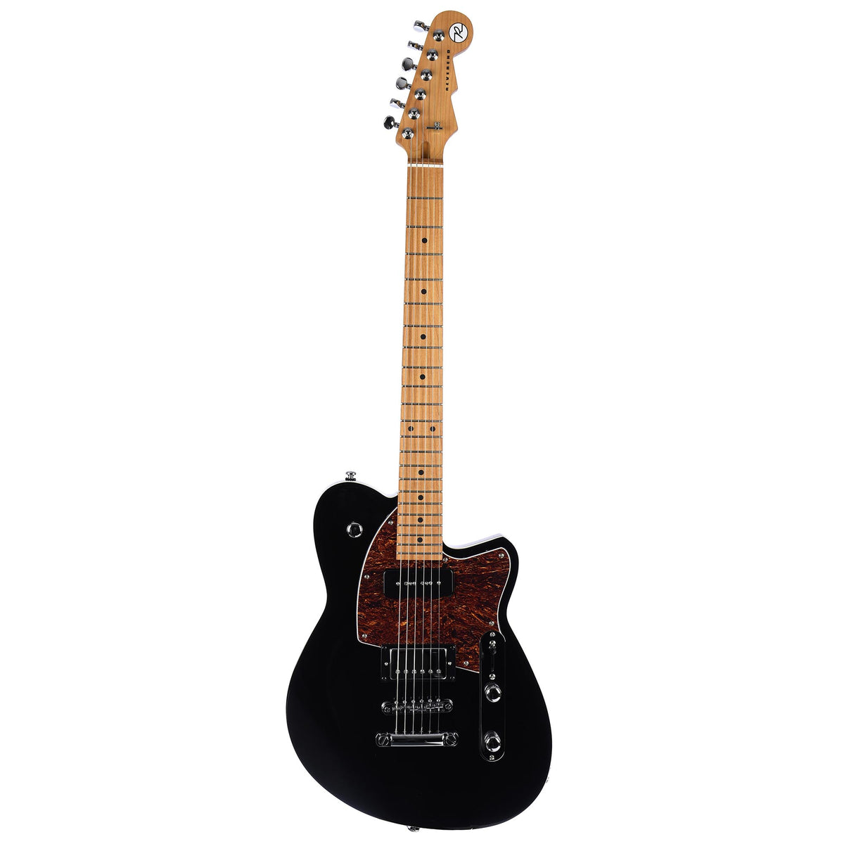 Reverend Double Agent OG - Roasted Neck - Midnight Black