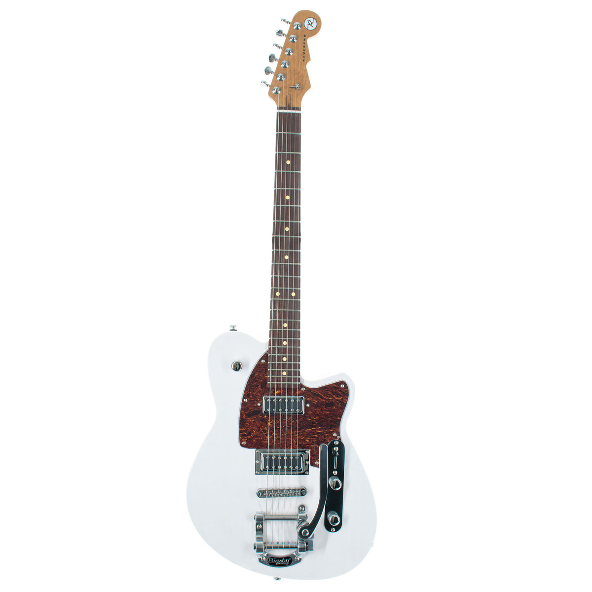 Reverend Flatroc With Bigsby Electric Guitar, Rosewood, Trans White