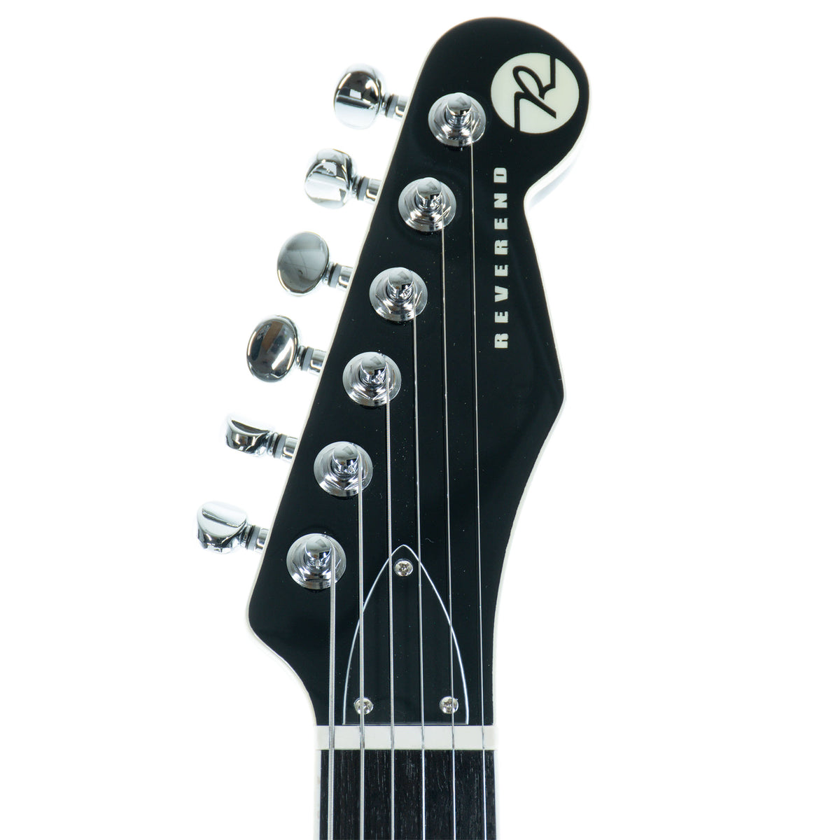 Reverend Greg Koch Gristle 90 Electric Guitar, Ebony, Korina Neck, Midnight Black
