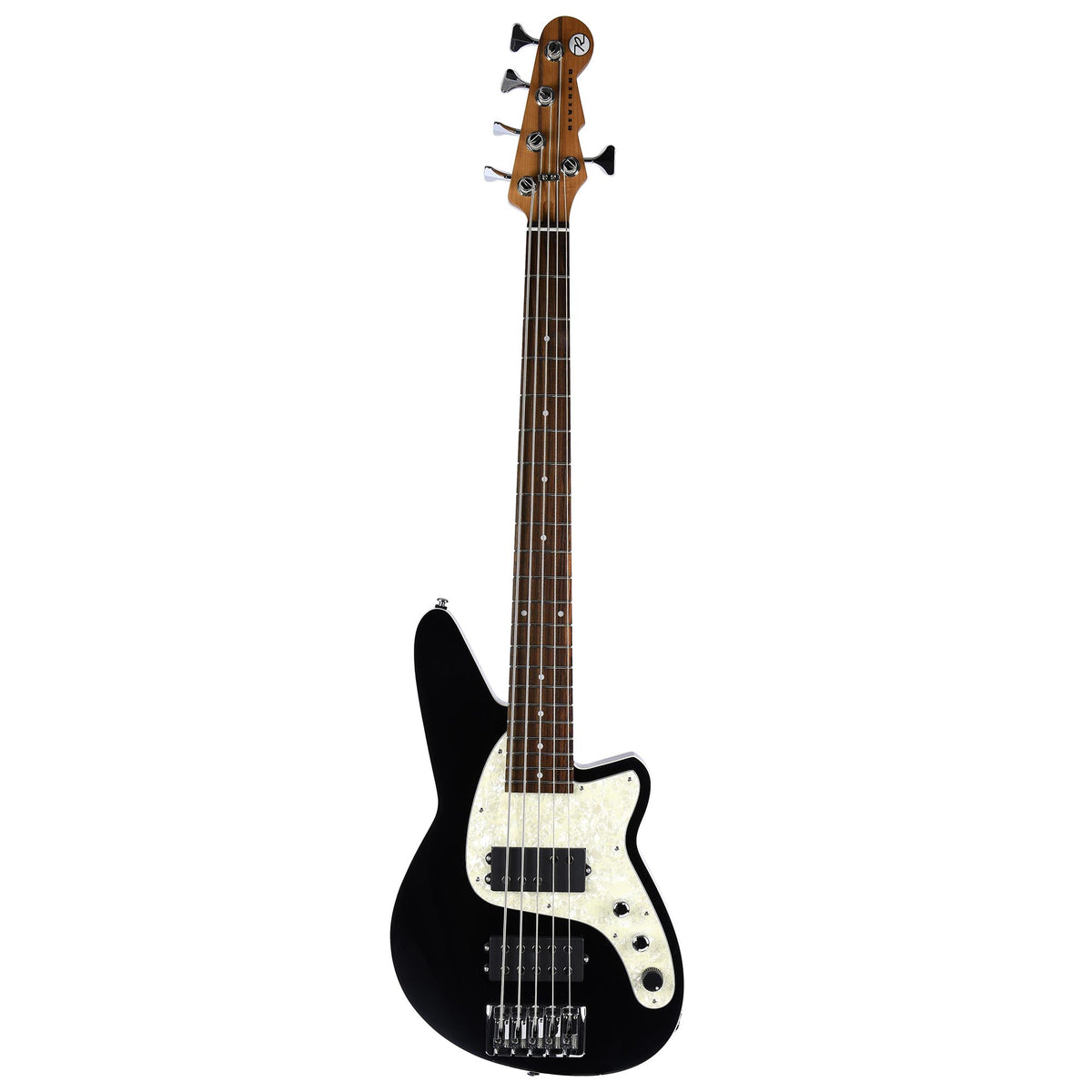 Reverend Mercalli 5 5-String Bass Midnight Black Roasted Pau Ferro Neck