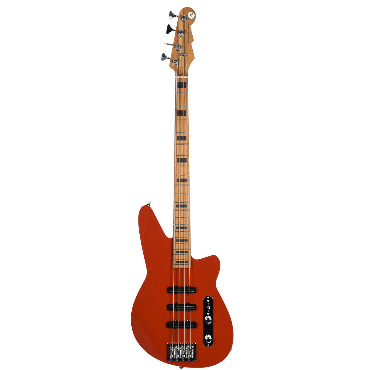 Reverend Triad Bass Burnt Brick Roasted Maple Neck