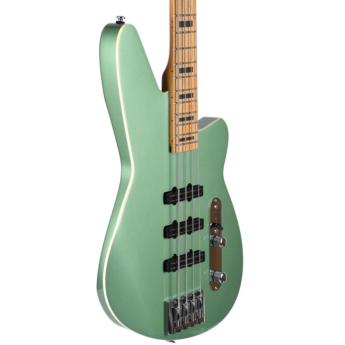 Reverend Triad Bass Roasted Maple Neck Metallic Alpine