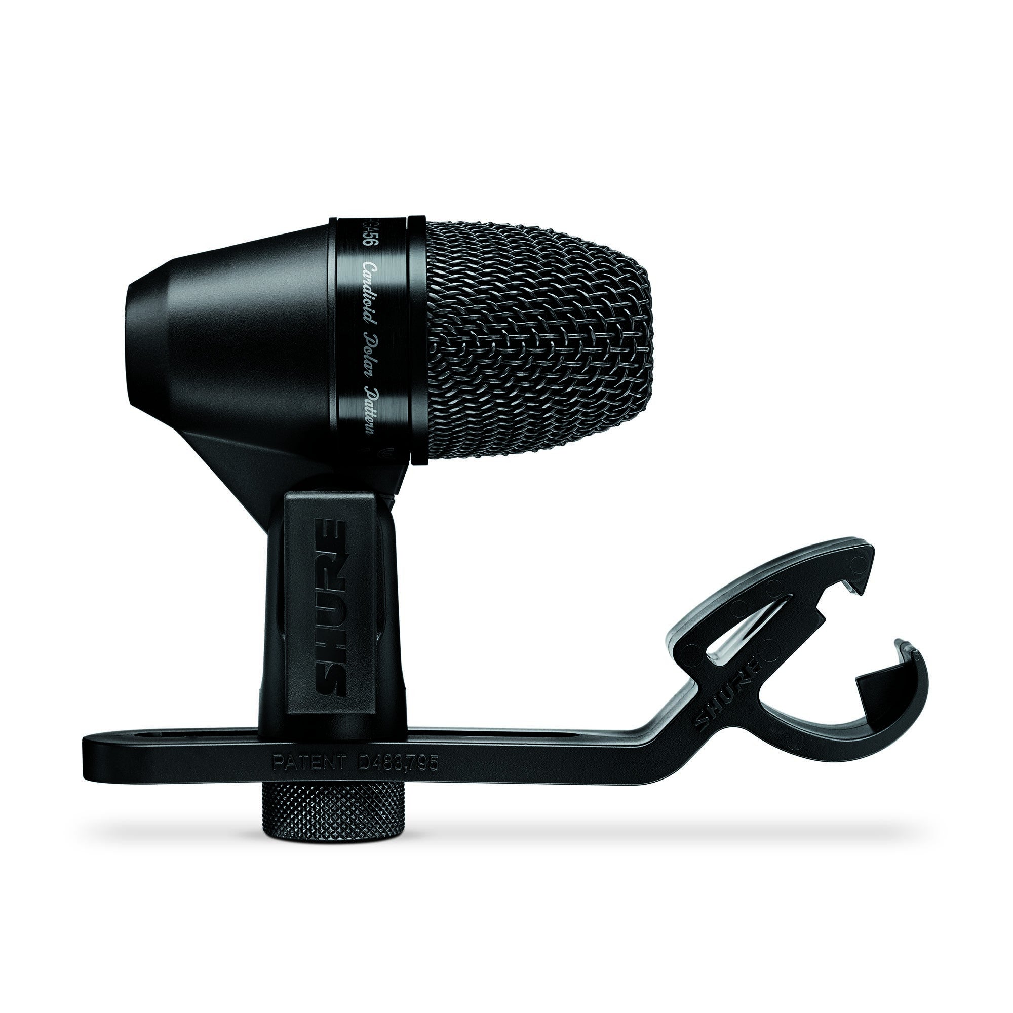 Shure PGA56 Cardioid Swivel-Mount Dynamic Snare/Tom Microphone with Cl