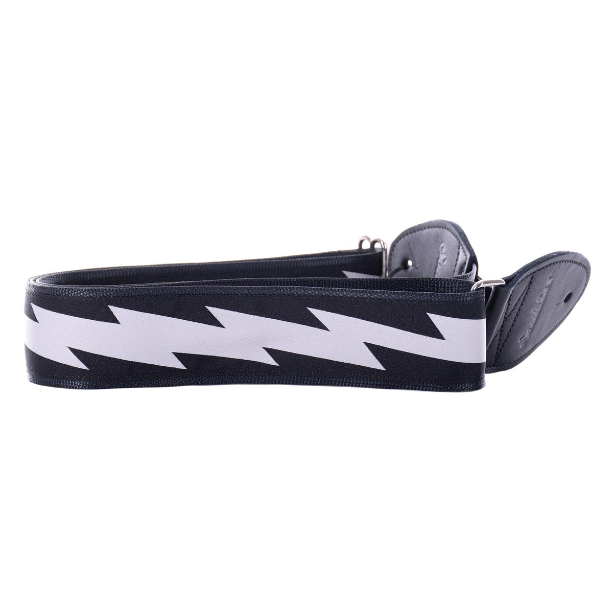 Souldier Lightning Bolt Strap, Silver/Grey On Black