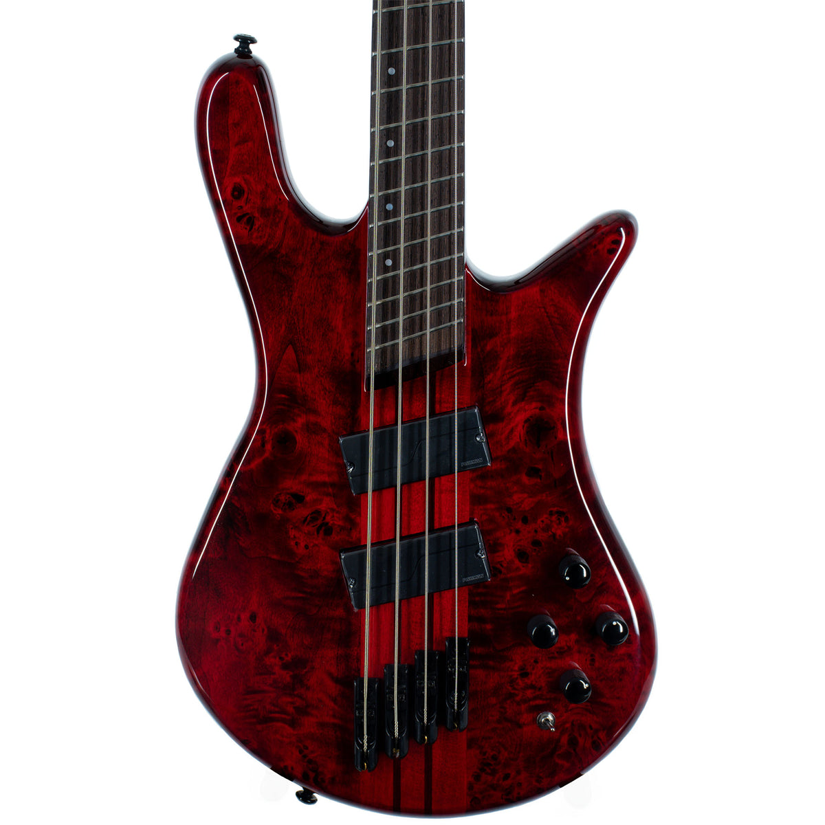 Spector NS Dimension 4 Multi-Scale Bass Guitar, Inferno Red Gloss