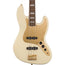 Squier 40th Anniversary Jazz Bass Guitar, Laurel, Gold Edition, Olympic White