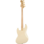 Squier 40th Anniversary Jazz Bass Guitar, Laurel, Gold Edition, Olympic White