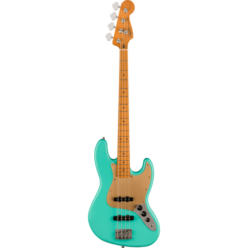 Squier 40th Anniversary Jazz Bass, Vintage Edition, Maple, Satin Seafoam Green