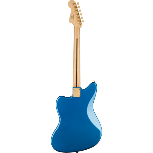 Squier 40th Anniversary Jazzmaster Electric Guitar, Laurel, Gold Edition, Lake Placid Blue