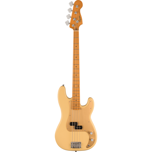 Squier 40th Anniversary Precision Bass, Vintage Edition, Maple, Satin Vintage Blonde