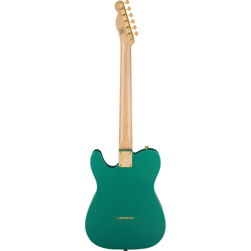Squier 40th Anniversary Telecaster Electric Guitar, Laurel, Gold Edition, Sherwood Green Metallic