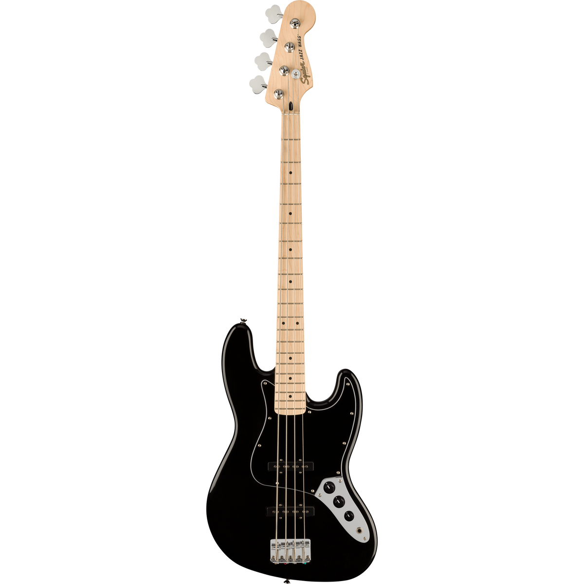 Squier Affinity Series Jazz Bass Maple, Black Pickguard, Black