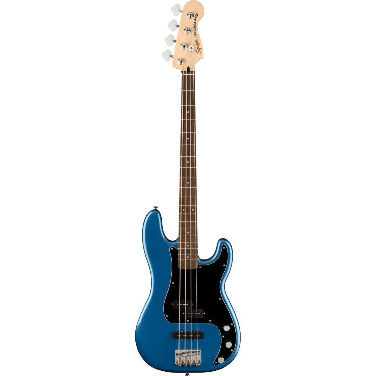 Squier Affinity Series Precision Bass PJ Laurel, Black Pickguard, Lake Placid Blue