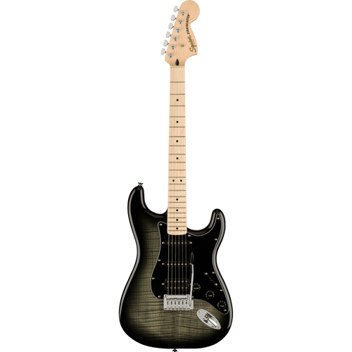 Squier Affinity Series Stratocaster FMT HSS Maple, Black Pickguard, Black Burst