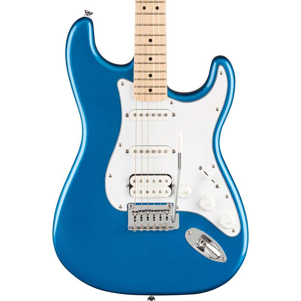 Squier Affinity Stratocaster HSS Electric Guitar & Amp Pack, Lake Placid Blue