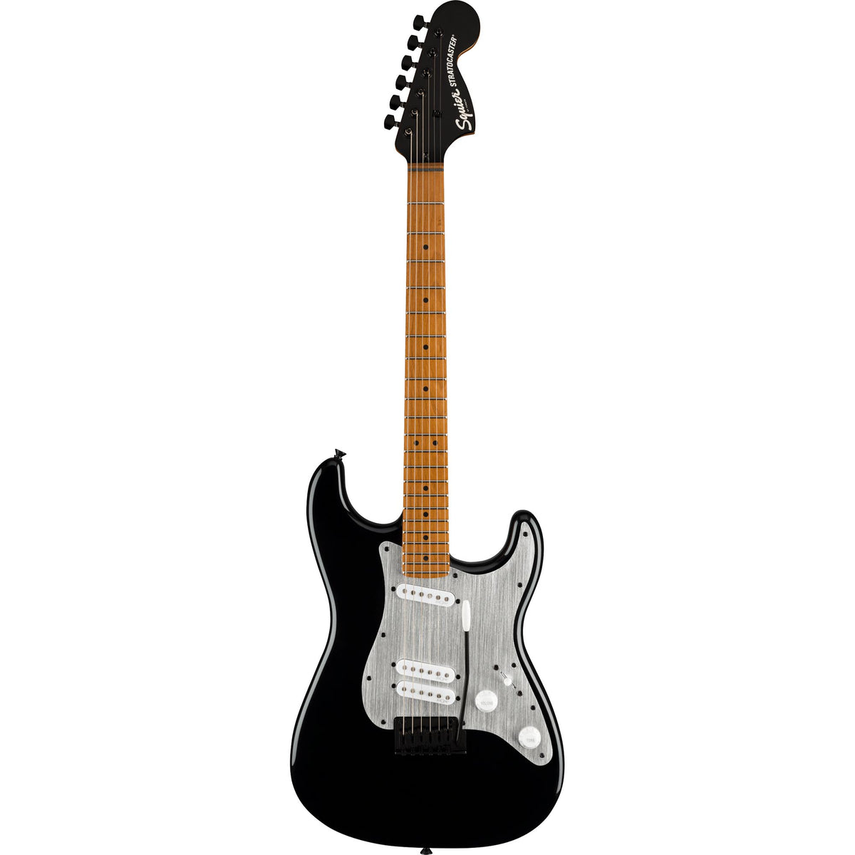 Squier Contemporary Stratocaster Special Roasted Maple, Silver Anodized Pickguard, Black